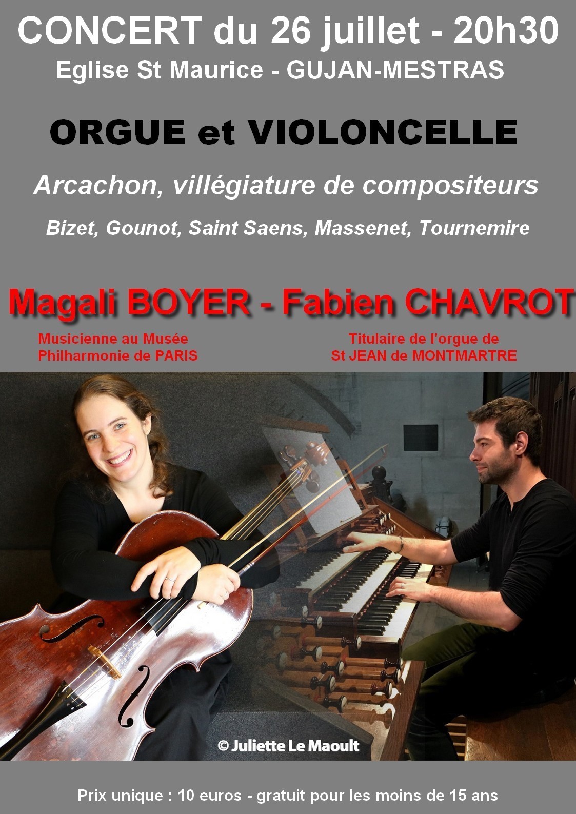 Concert Orgue et Violoncelle