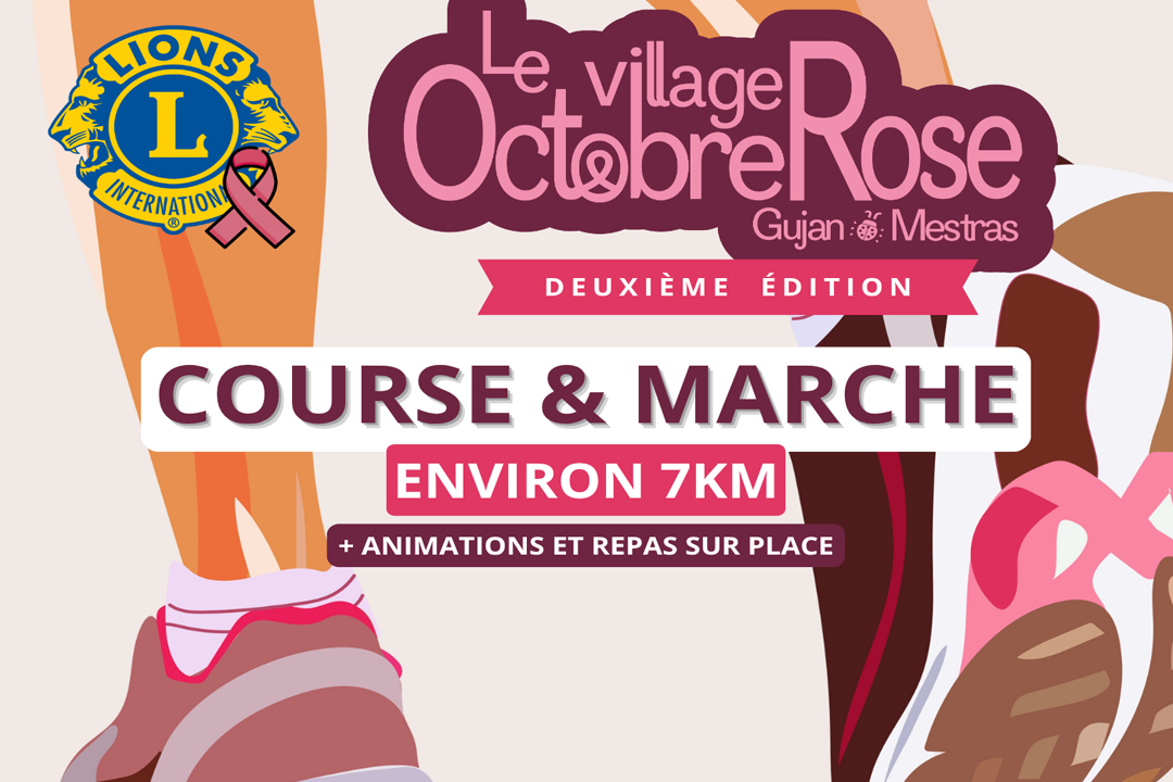 Village Octobre rose à Gujan-Mestras